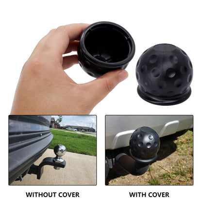 HiSport 4-Pack Universal Trailer Hitch Ball Covers - 2" Rubber Towing Ball Protectors for RV, Truck, Boat, Caravan - Weather-Resistant Dustproof Protective Caps