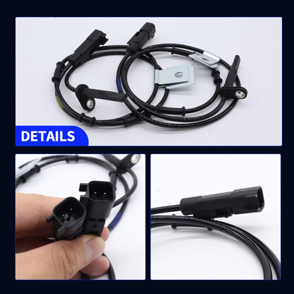 HiSport Front ABS Wheel Speed Sensor Left & Right 20811371 Compatible with Chevrolet Equinox LS LT 2010-2017 Replacement for GMC Terrain SLE SLT