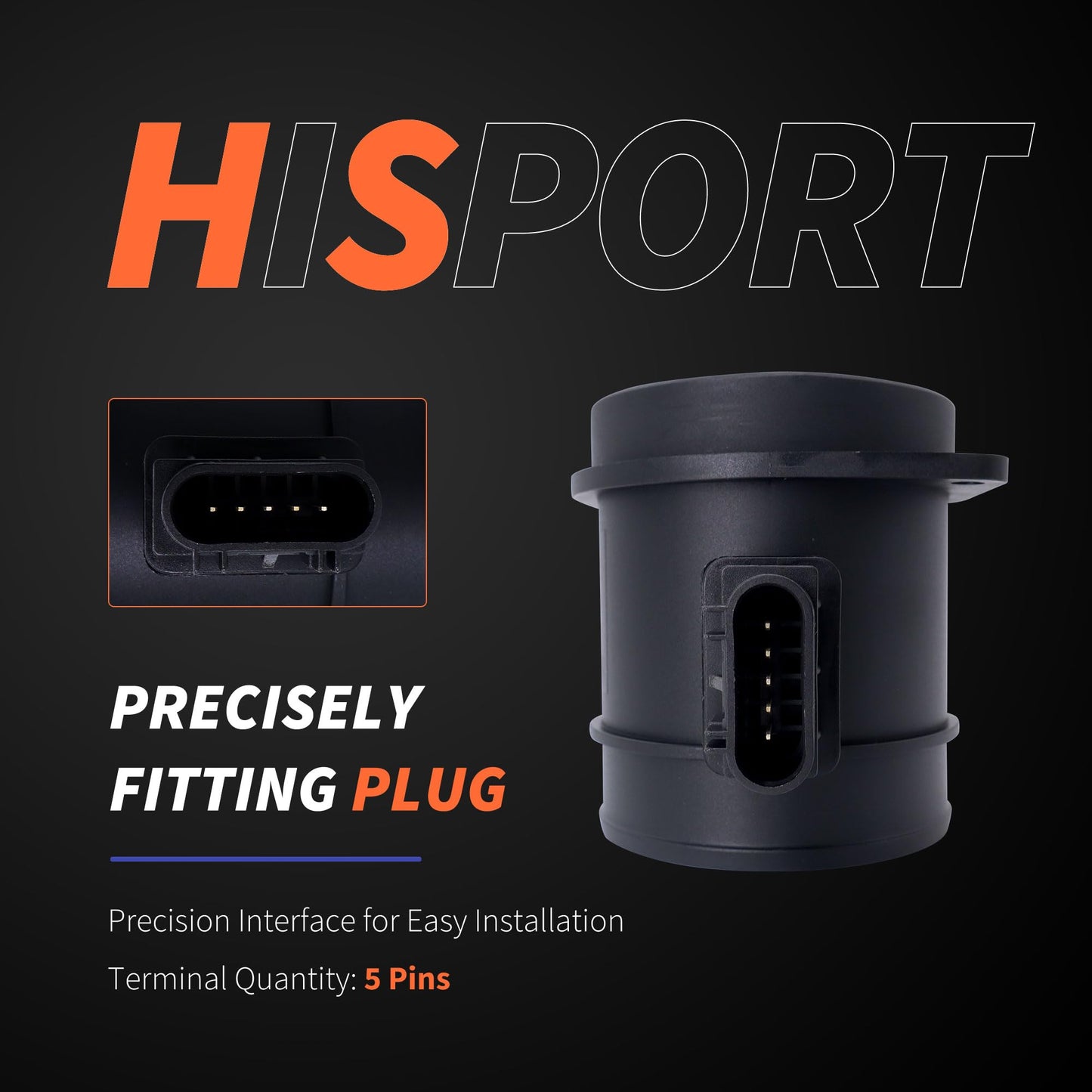 HiSport Mass Air Flow Sensor Meter 15875837 V6 3.0L 3.2L 3.6L Compatible with Buick Enclave, Cadillac CTS SRX, Chevy Traverse, GMC Acadia, Saturn Outlook, Suzuki XL-7