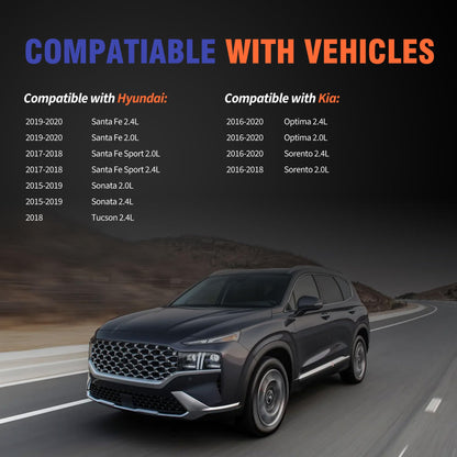 HiSport Engine Valve Cover Gasket Set - Compatible with Hyundai Santa Fe Sport Sonata Tucson Compatible with Kia Optima Sorento 2.0L 2.4L 2016-2020 - Replace VS50892