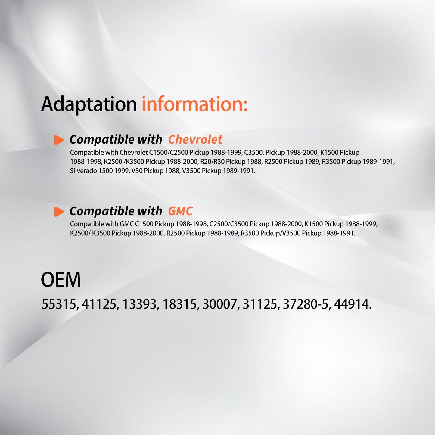 HiSport Vehicle-Side Custom 4-Pin Trailer Wiring Harness 55315 41125 Compatible with Chevy GMC