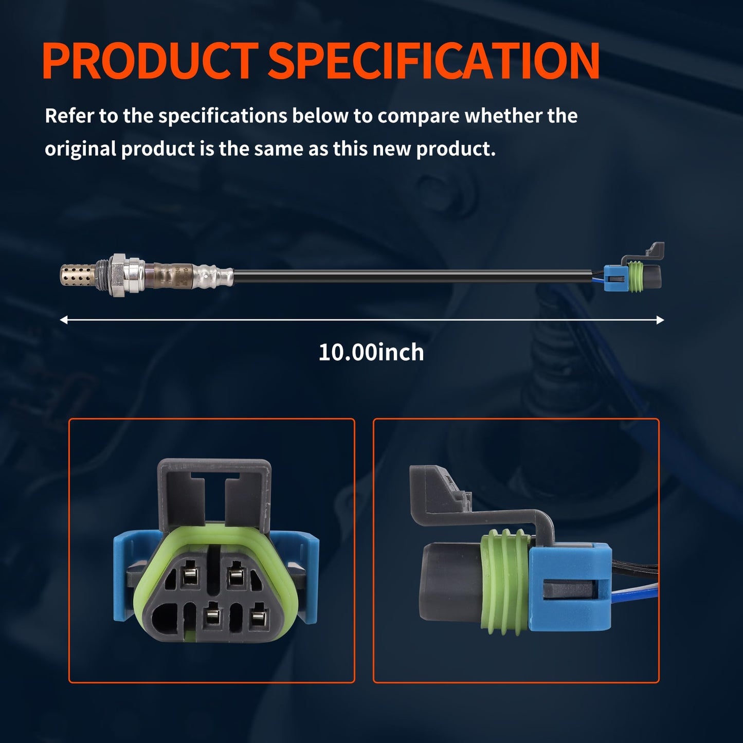 HiSport 250-24248 Oxygen Sensor Compatible with Buick Allure Lacrosse, Cadillac Escalade, Chevrolet Avalanche C2500 C3500 K2500 K3500 Pickup Express 3500, GMC C2500 Pickup Yukon, Pontiac Grand Prix