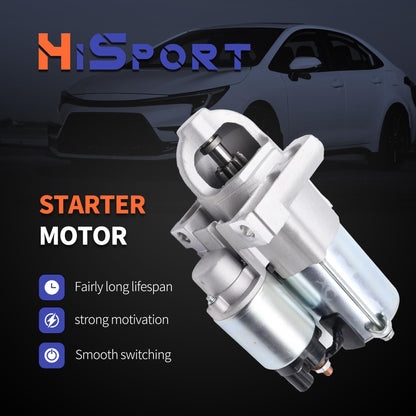 HiSport 12611102 Starter Motor 12V 1.4Kw 9-Tooth - Compatible with Chevy Avalanche Cheyenne Colorado Express 1500 2500 3500 Express Pasajeros Silverado 1500 Suburban 1500 Tahoe 2008-2017