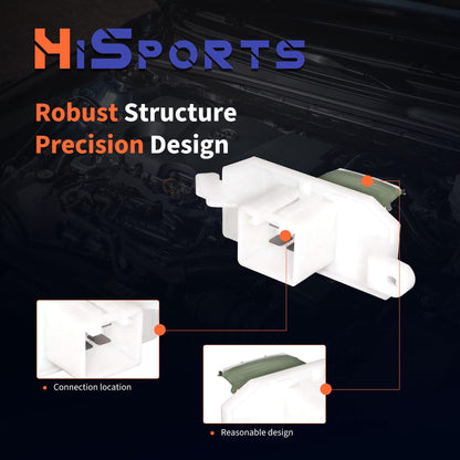 HiSport AV1Z18591A HVAC Blower Motor Resistor Compatible with Ford Escape 2015-2019,Fiesta 2014-2019,Focus 2012-2018,Ikon 2014-2015,Transit 2015-2020,Transit 150 250 350,Transit Connect,Transit Custom