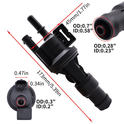 HiSport Vapor Canister Purge Valve Assembly 13907621174 Compatible with Mini Cooper S Clubman Four Door Countryman Convertible Hatchback F54 F55 F56 F57 F60