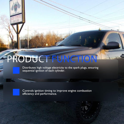 HiSport Ignition Distributor Cap and Rotor Kit - Compatible with Chevy Astro Blazer C1500 Express 1500 Express 2500 K1500 P30 S10 Silverado 1500 Silverado 1500 Classic - Replace 10452457 10452458