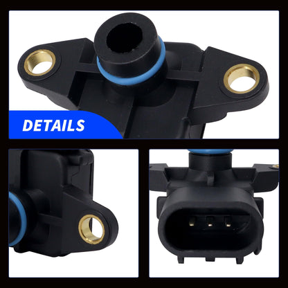 HiSport 56041018AB MAP Manifold Absolute Pressure Sensor - Compatible with Chrysler Grand Voyager Dodge Caravan Dakota Jeep Grand Cherokee Liberty Replaces 68002763AA 216519