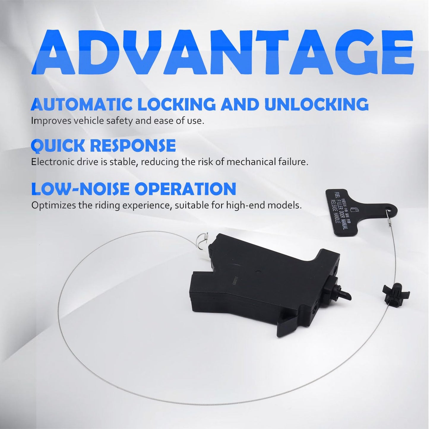 HiSport Fuel Door Lock Actuator - Compatible with Hyundai Santa Fe 2013-2018 Santa Fe XL 2019 Replaces 81590-B8000