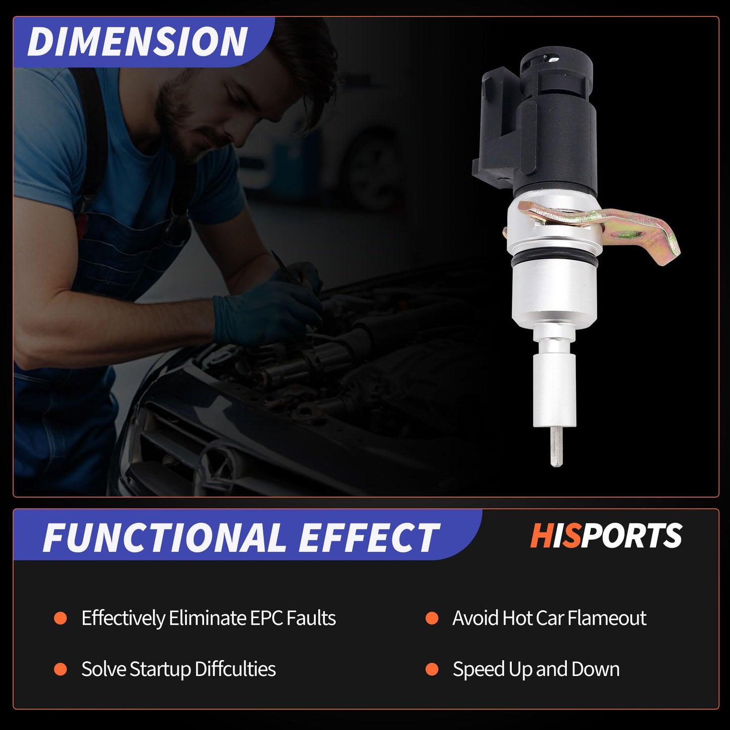 HiSport Speed Sensor 917-612 Compatible with Ford F-150, F-250, F-350, F-Super Duty, Explorer, Mustang, Taurus, E-150 Econoline, Ranger & Lincoln Continental & Mazda & Mercury