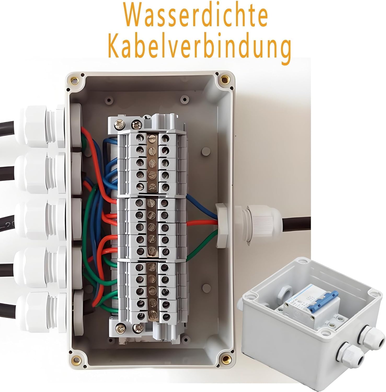 HISports M25 Kabelverschraubung Set, 10 IP68 wasserdichte, verstellbare Kabelverbinder, wasserdichte Steckverbinder für verstellbare Kabelsteckdosen