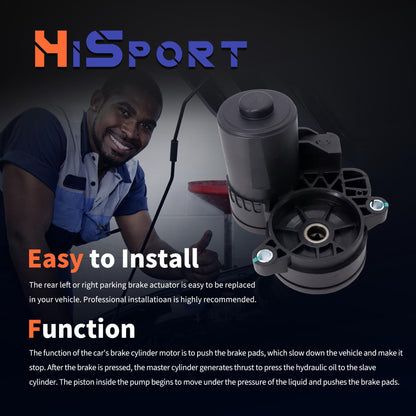 HiSport Rear Left Parking Brake Actuator Motor - Compatible with BMW 118i X1 X2 Jaguar E-Pace F-Pace I-Pace XE XF Land Rover Discovery Sport Range Rover Evoque Velar 2014-2024 - Replace LR061382