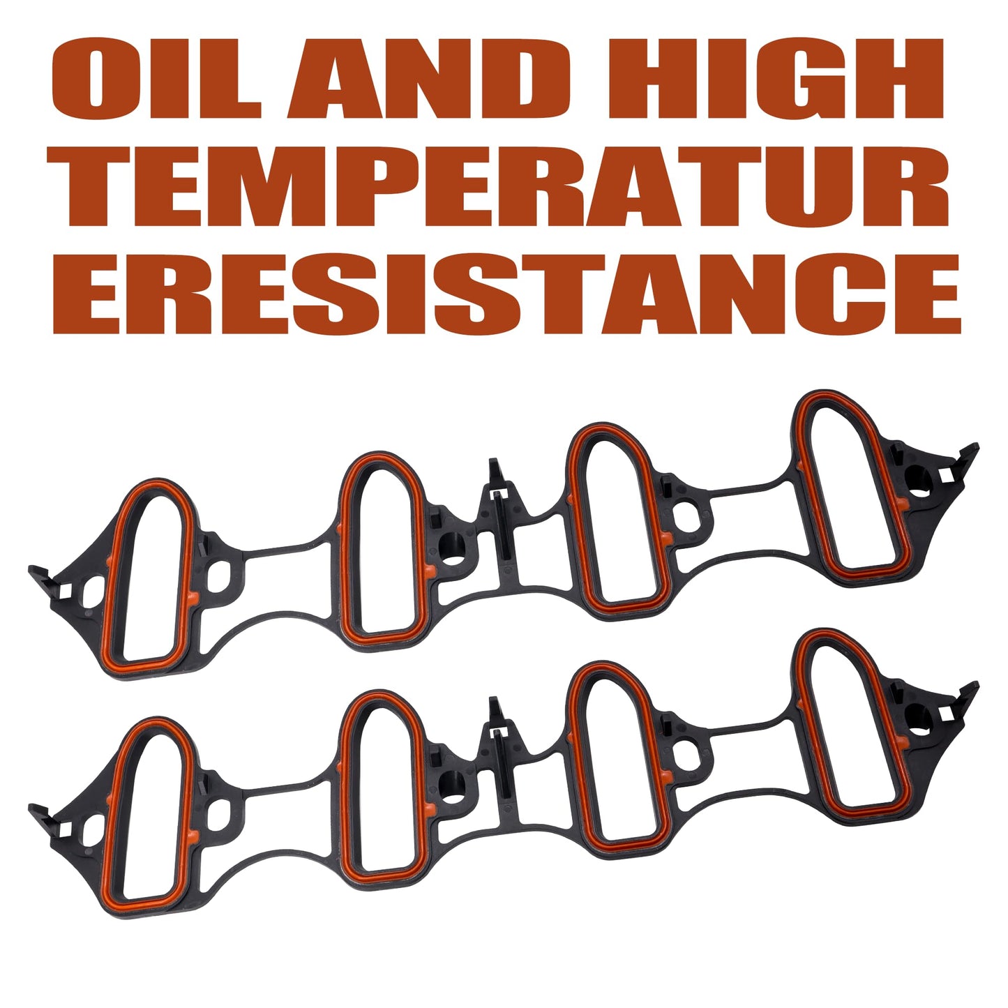 HiSport 89060413 Intake Manifold Gasket Kit - Compatible with Chevy Silverado Suburban Tahoe Yukon Savana GMC Sierra Cadillac Escalade | Direct Fit for 4.8L 5.3L 6.0L Engines - Part MS98016T