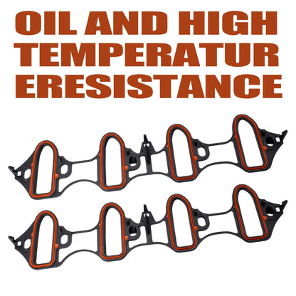 HiSport 89060413 Intake Manifold Gasket Kit - Compatible with Chevy Silverado Suburban Tahoe Yukon Savana GMC Sierra Cadillac Escalade | Direct Fit for 4.8L 5.3L 6.0L Engines - Part MS98016T