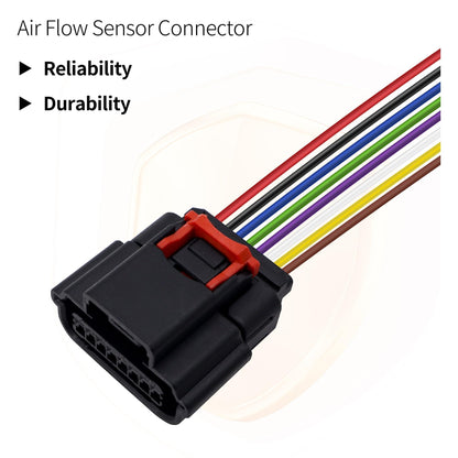 HiSport 13583440 MAF Mass Air Flow Sensor Female Connector Compatible with Buick Verano,Cadillac ATS CT6 CTS, Chevrolet Chevy Camaro Caprice Corvette Cruze, Dodge Dart, Ford F-150 250 350, GMC, Jeep