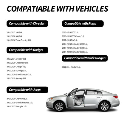 HiSport VS50805R Valve Cover Gasket Seal - Compatible with Dodge Charger Challenger Chrysler 200 300 Town & Country Durango Grand Caravan Cherokee Wrangler Ram 1500 3.2L 3.6L