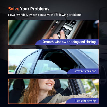 HiSport F65Z14529AAA Power Window Switch - Compatible with Ford Expedition F-150 F-250 F-350 F-450 F-550 Super Duty Lincoln Navigator Blackwood 1997-2001 Not Front Left Side