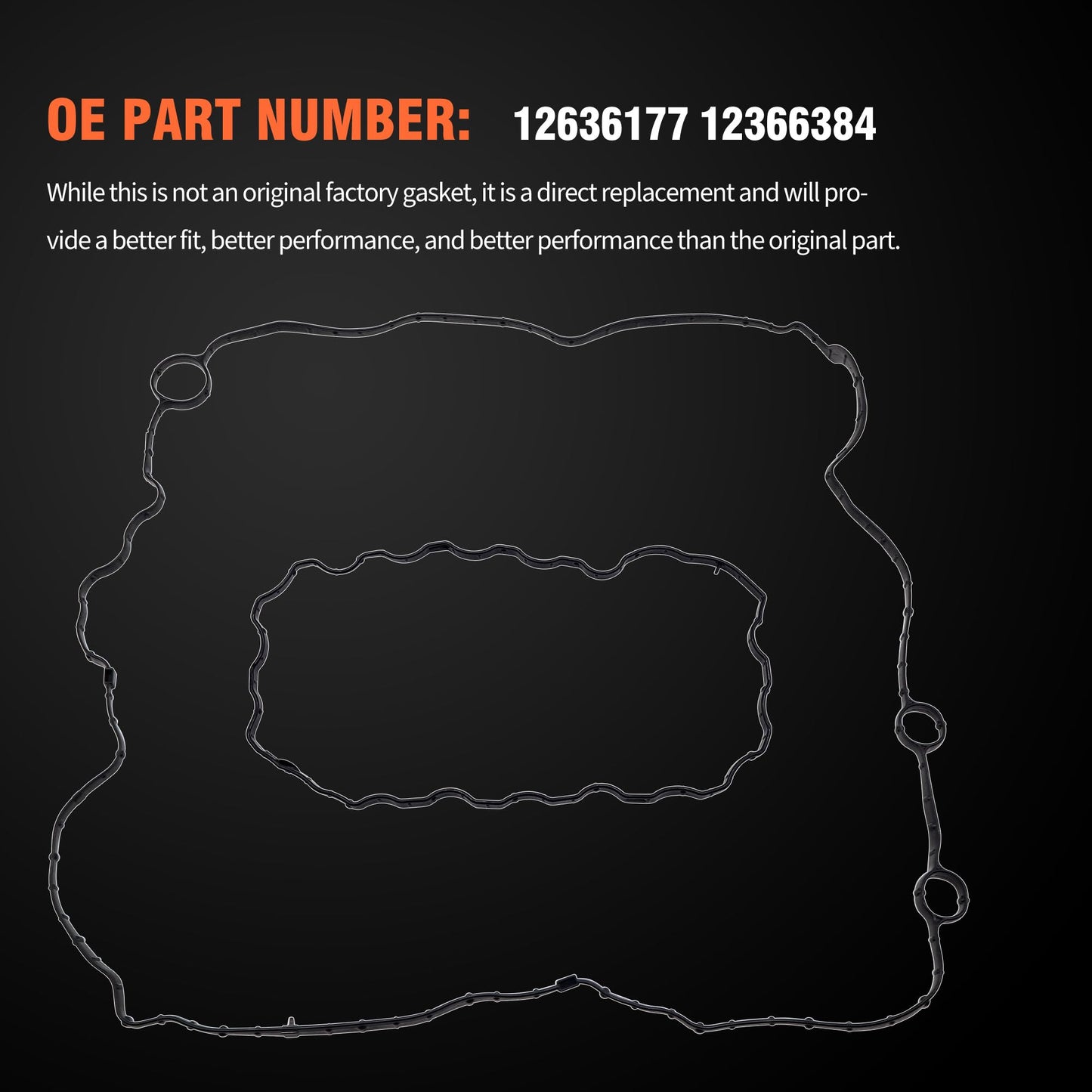 HiSport Engine Valve Cover Gasket - Compatible with Buick Encore Compatible with Chevy Cruze Equinox Malibu Trax Volt Compatible with GMC Terrain 1.4L 1.5L 2016-2022 - Replace 12636177