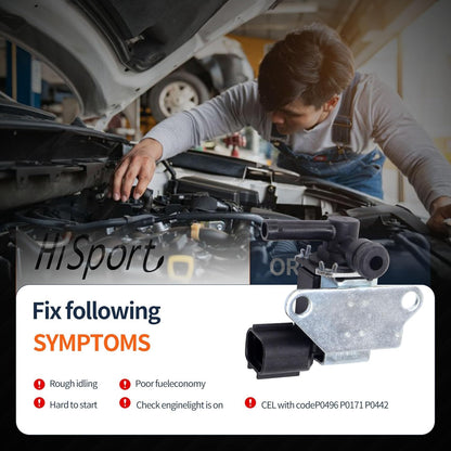 HiSport Vapor Canister Purge Solenoid Valve 14930-EN20A - Compatible with Nissan NV200 2.0L 2013-2016 Cube 1.8L 2009-2014 Sentra 2.0L 2007-2012 Versa 1.6L 2009-2012 & 1.8L 2007-2012