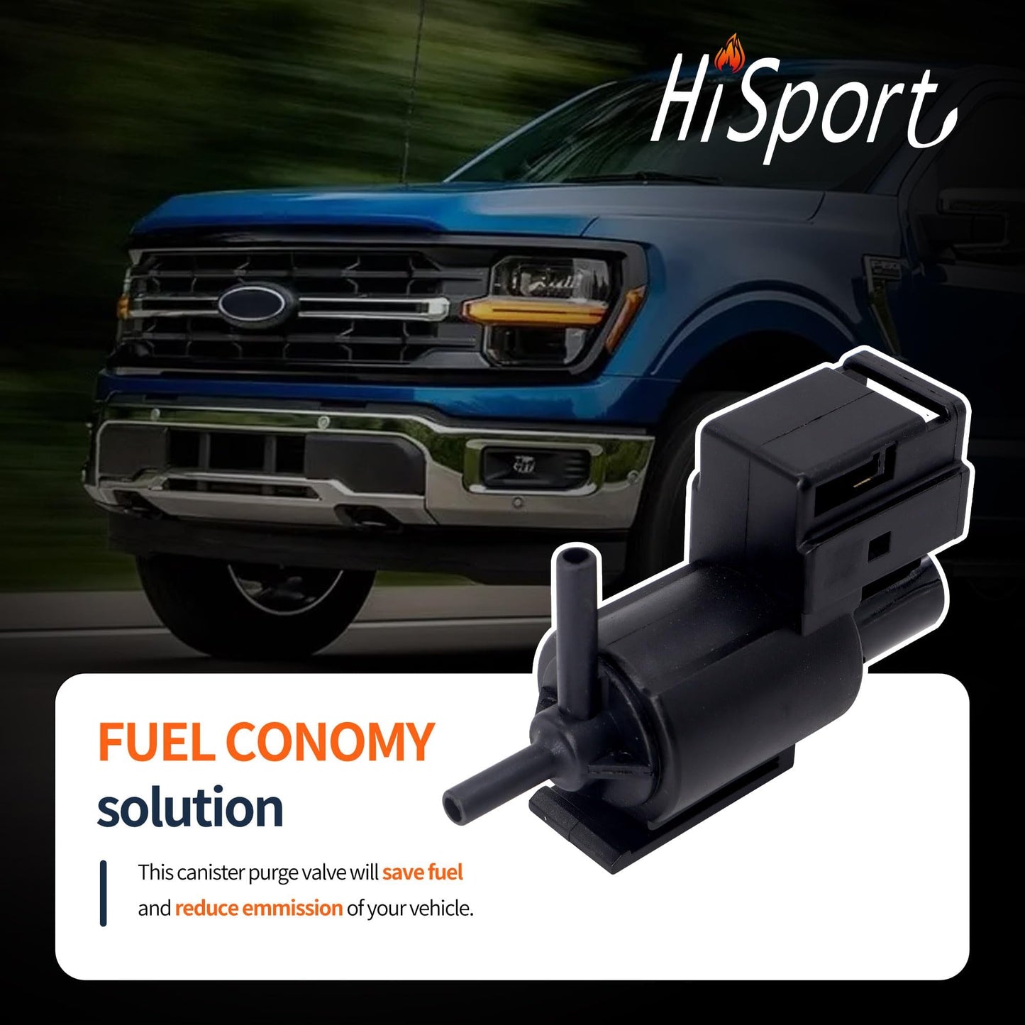 HiSport Exhaust Gas Recirculation Vacuum Solenoid Switch Valve 911-707 KL0118741 - Compatible with Mazda rx8 2004 MPV MX6 Protege 1992-2011 - Replaces K5T49051 K5T49090