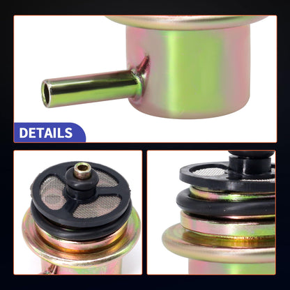 HiSport Fuel Injection Pressure Regulator - Kit with Clip and Snap Ring Replacecment for Buick for Cadillac for Chevrolet for GMC, 3.8BAR, Replaces 19236428, 2173299