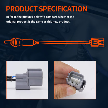 HiSport O2 Oxygen Sensor - Compatible with Acura MDX RL TL Honda Accord Odyssey Pilot Replaces 234-4368 36542RDJA01 36542RKB004