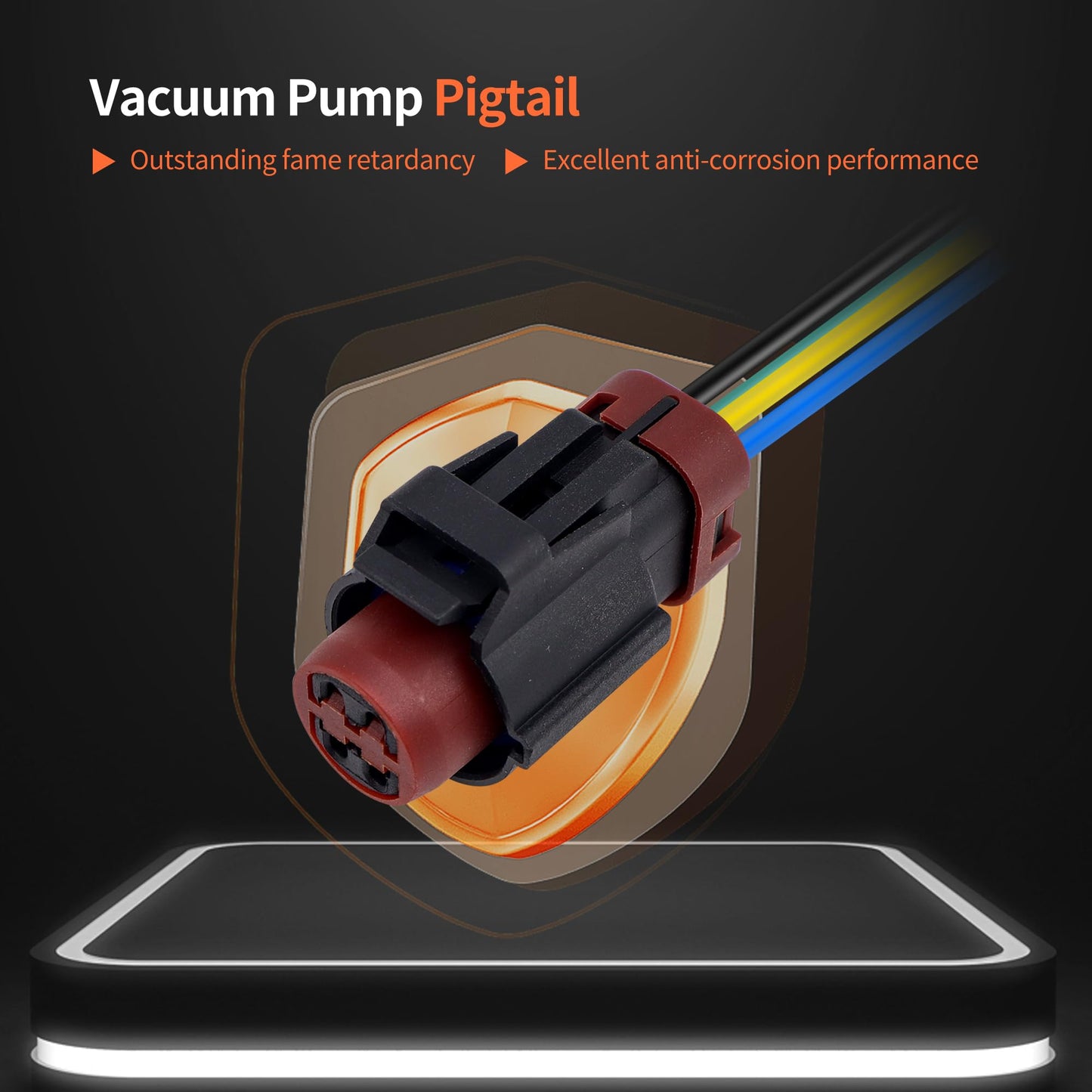 HiSport Vacuum Pump Pigtail 4 Wire Connector for Fuel Pump O2 Sensor 645-740 645-708 Compatible with Ford Lincoln Mercury Mazda