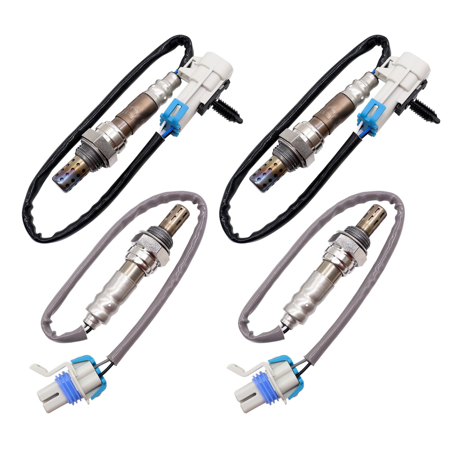 HiSport O2 Oxygen Sensor Upstream Downstream - Compatible with 2005 Buick Rainier Chevy SSR Trailblazer GMC Envoy Isuzu Ascender Replace 234-4668 234-4407