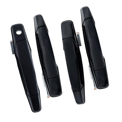 HiSport 20828237 4PCS Outside Exterior Door Handle Compatible with Chevrolet Chevy Avalanche 2007-2013, Silverado 1500 2500 3500 2007-2014, Suburban 1500 2500, Tahoe, GMC Sierra 2500 3500 Yukon