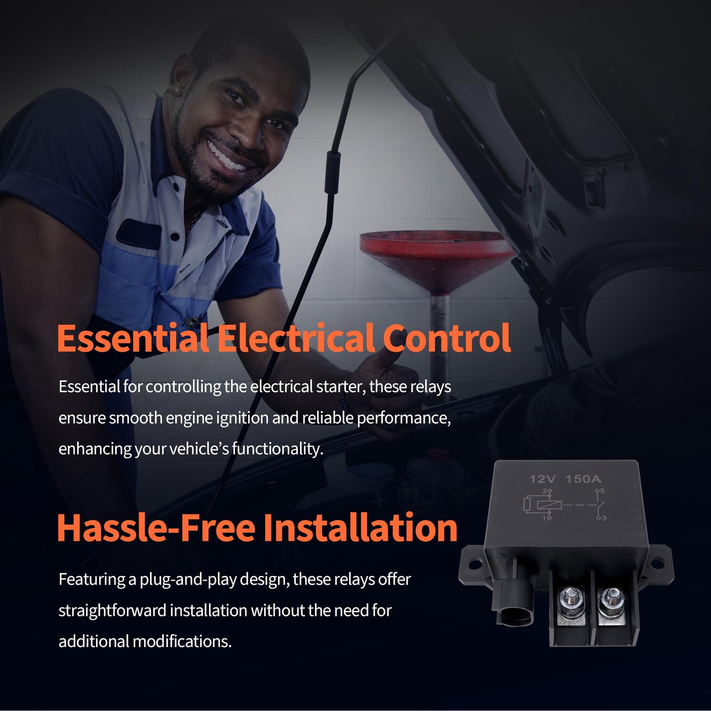 HiSport High Current Relays & Modules 12V 120A SPST-NO V23132-A2001-B200