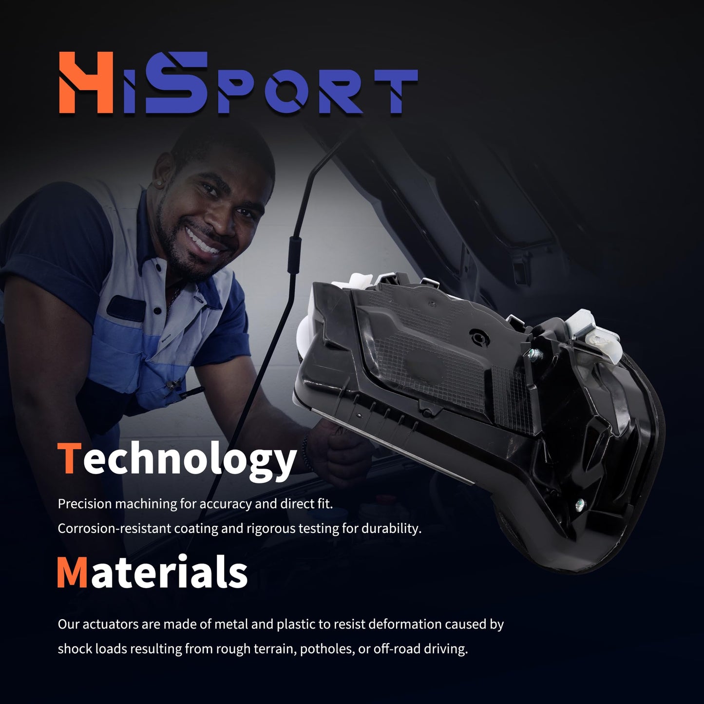 HiSport 72610-T0A-H01 Door Lock Actuator Rear Passenger Side Compatible with Honda CR-V 2014-2016, FIt 2015-2016, 72221