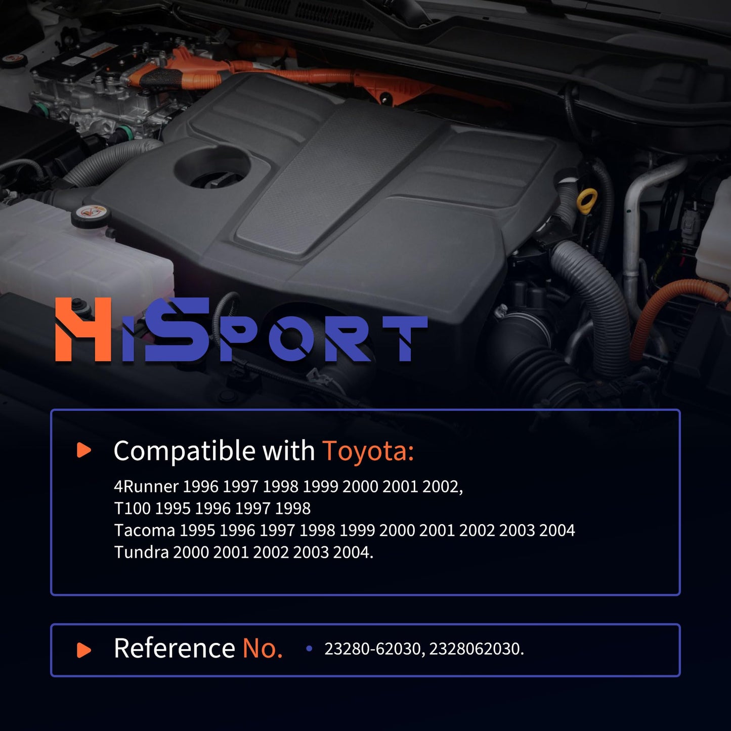 HiSport Fuel Injection Pressure Regulator 23280-62030 Compatible with Toyota 4Runner 1996-2002, Tacoma 1995-2004, T100 1995-1998, Tundra 2000-2004