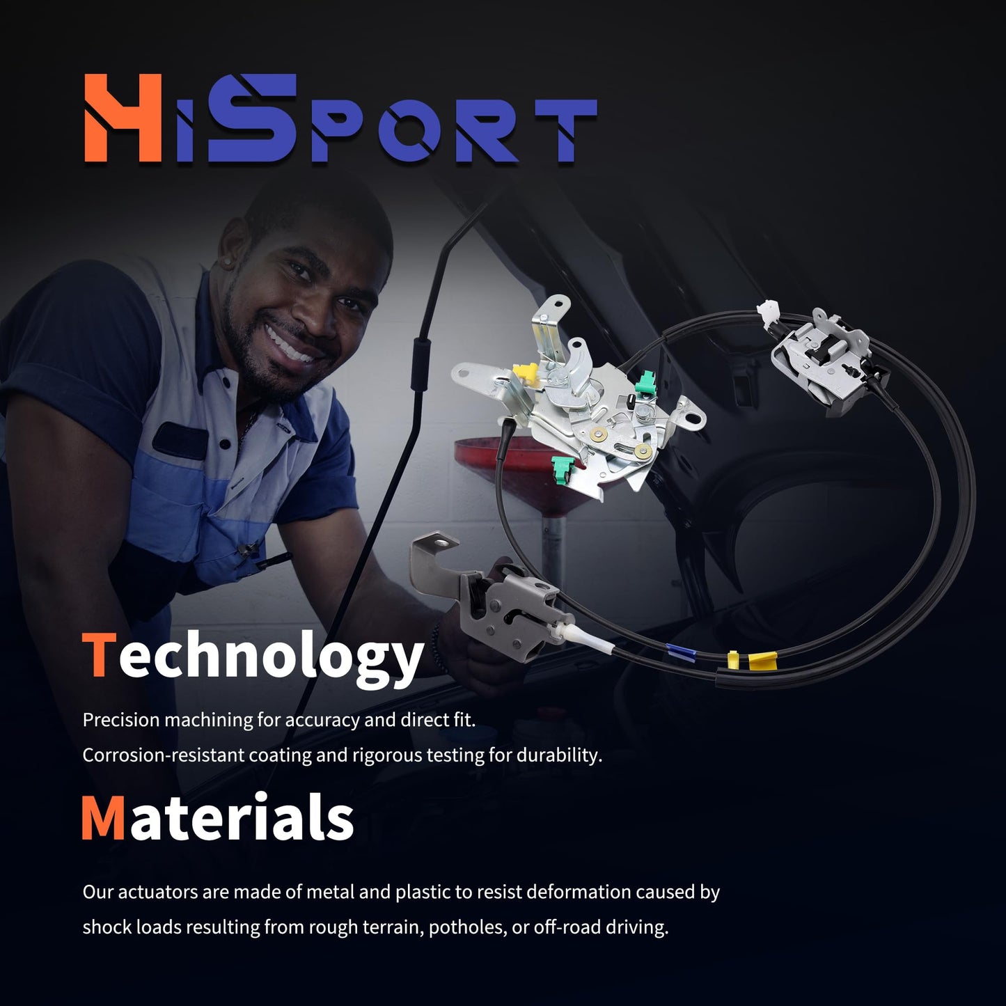 HiSport AC3Z28264A01B Door Lock Latch Rear Left Driver Side - Compatible with Ford F-250 Super Duty 1999-2007 F-350 Super Duty 1999-2007 F-450 Super Duty 1997-2007 F-550 Super Duty 1999-2007