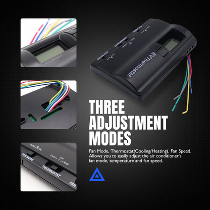 HiSport Motorhome 83303862 Upgrade T-Stat Wall Digital Thermostat Replacement for Coleman Mach 8330-336 337 338 339 368 386 Digital Thermostat Heat/Cool Air Conditioner Digital