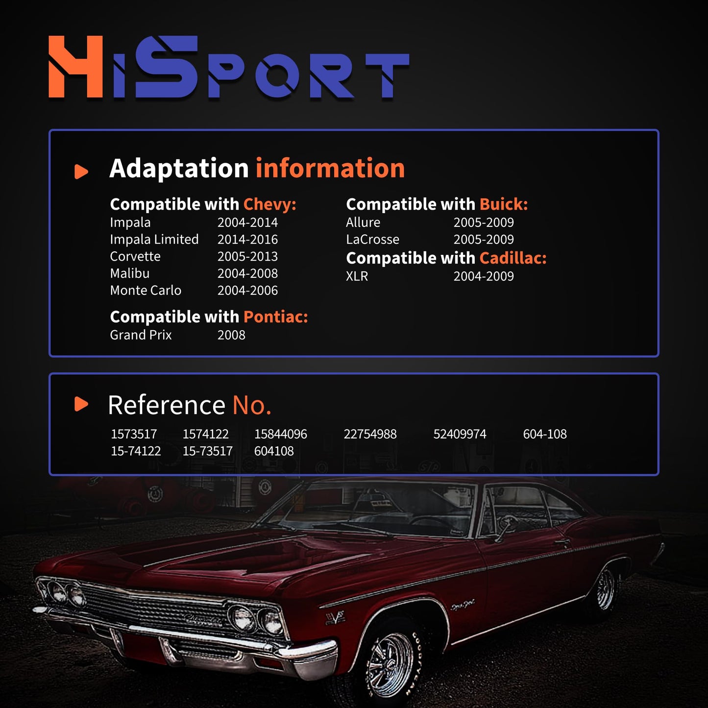 HiSport HVAC Air Door Actuator Heater Blend Door Levers 604-108 1573517 Compatible with Chevy Impala Limited Corvette Malibu Monte Carlo & Buick Allure LaCrosse & Cadillac XLR & Pontiac Grand Prix