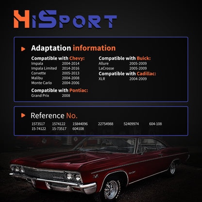 HiSport HVAC Air Door Actuator Heater Blend Door Levers 604-108 1573517 Compatible with Chevy Impala Limited Corvette Malibu Monte Carlo & Buick Allure LaCrosse & Cadillac XLR & Pontiac Grand Prix