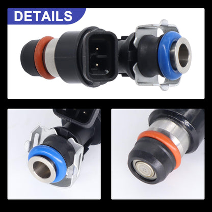 HiSport Fuel Injectors 17113553 Compatible with GMC Yukon XL Sierra 1500 2500 3500,Replacement for Chevy Tahoe Express Suburban Silverado,Cadi Escalade V8 4.8L 5.3L 6.0L 2001-07 17113553 1 PC