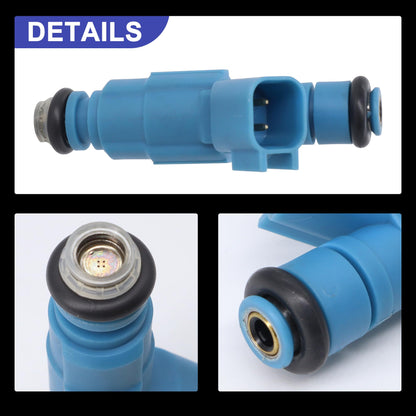 HiSport 0280155972 Fuel Injectors Replacement for Jeep Liberty 3.7L 2002-2003,Compatible with Dodge Ram 1500 3.7L 2002-2003 6 PCS