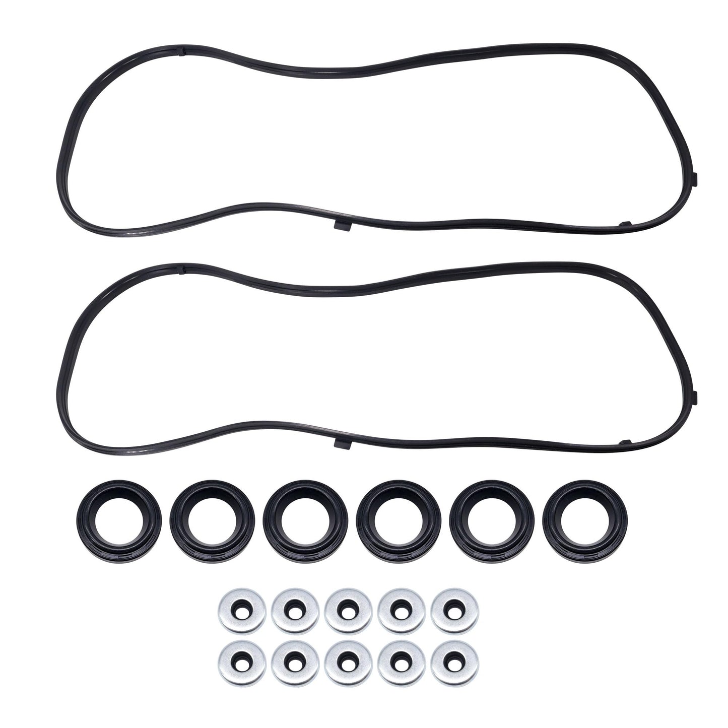 HiSport Valve Cover Gasket - Compatible with Acura TL RL TL MDX Compatible with Honda Accord Odyssey Pilot Ridgeline Compatible with Saturn Vue 2003-2009 3.0L 3.2L 3.5L - Replace 12341RCAA01