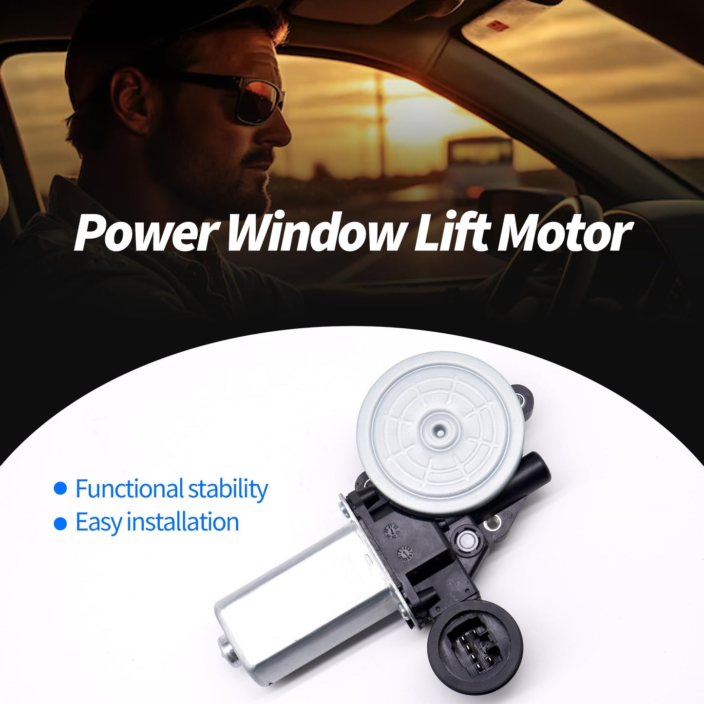 HiSport 85710AE010 742-609 Power Window Lift Motor Compatible with Toyota Tacoma 2005-2015 Tundra 4Runner RAV4 Camry Compatible with Scion tC xB xD