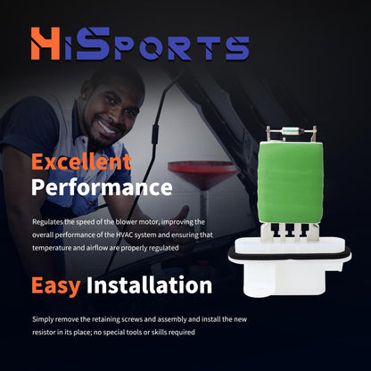 HiSport HVAC Blower Motor Resistor Kit Compatible with Chevy Colorado 2004 2005 2006 2007 2008 2009 2011 2012 SSR 2003 2004 2005 2006 GMC Canyon 2004-2012, Replaces 973-434 15218254