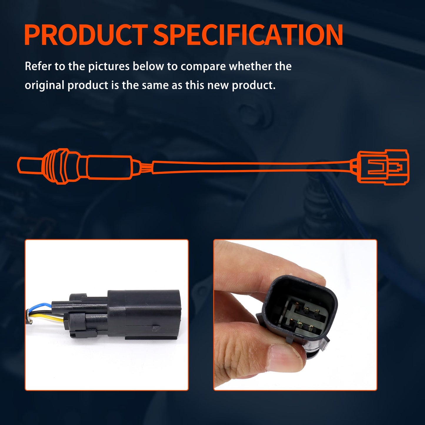 HiSport 234-5038 O2 Oxygen Sensors Upstream - Compatible with Ford Edge Escape Explorer F-150 Flex Fusion Mustang Police Interceptor Sedan Taurus 2010-2016 3.0L 3.5L 3.7L