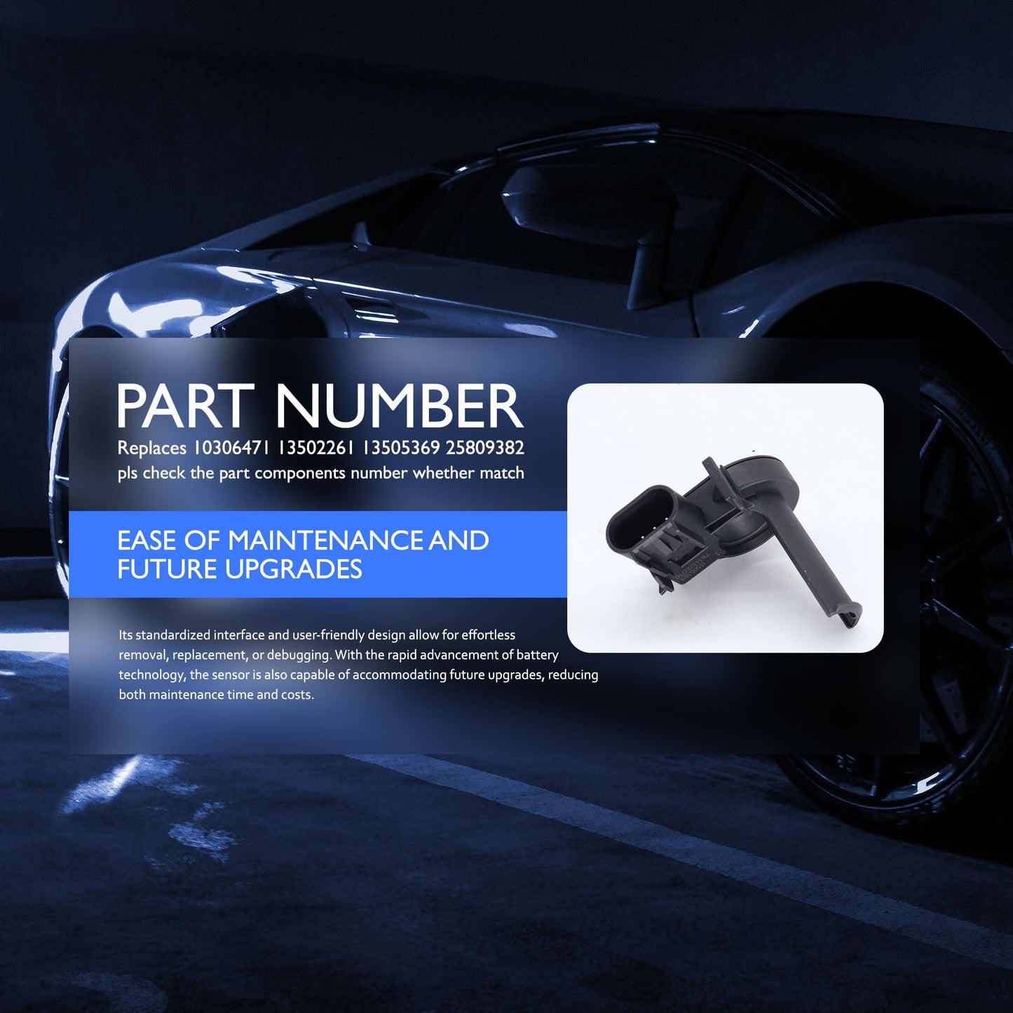 HiSport Battery Current Sensor - Compatible with Buick Cadillac Chevy GMC Pontiac Saturn 2005-2023 - Replace 13505369 13502261