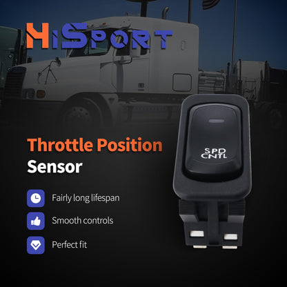 HiSport 901-5216 Cruise Control Switch - On/Off Compatible with Freightliner Columbia 2001-2017,Century Class 2001-2011,Columbia 112 2004 2007-2008 2015,120 2001-2009 2012-2014