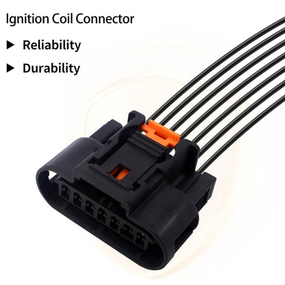 HiSport Ignition Coil Connector Pack 13355825, 19300475, 19300958 Pigtail Plug Compatible with Turbo 2011-2016 1.4L Compatible with Chevy Cruze 1.4L