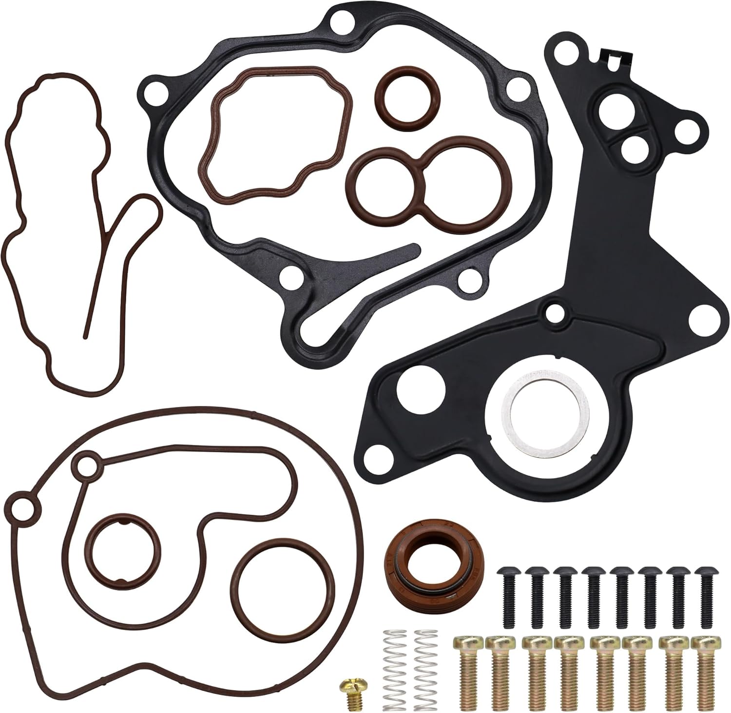 HISports Vakuumpumpe Vakuumpumpen Reparatursatz für Vakuum-Kraftstoff-Tandempumpe 038145209 kompatibel mit Seat 1.2TDI 1.4TDI 1.9TDI 2.0TDI 2.0SDI 00-10 Ersatz für 038145209A, 038145209E