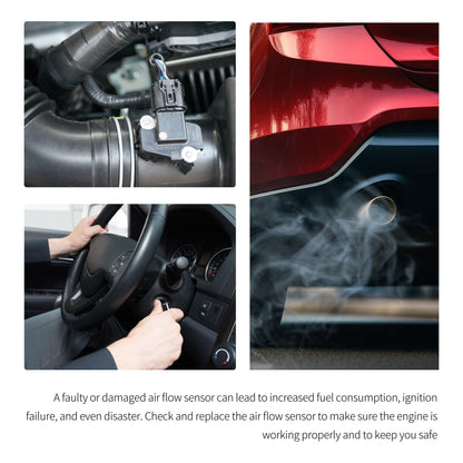 HiSport 13583440 MAF Mass Air Flow Sensor Female Connector Compatible with Buick Verano,Cadillac ATS CT6 CTS, Chevrolet Chevy Camaro Caprice Corvette Cruze, Dodge Dart, Ford F-150 250 350, GMC, Jeep