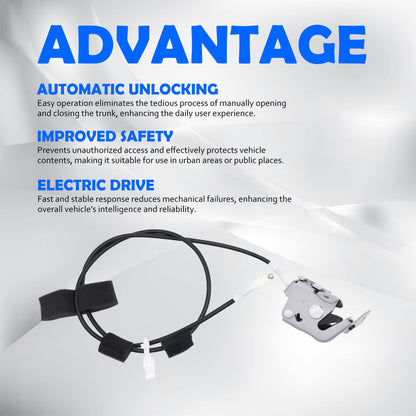 HiSport Trunk Upper Door Latch with Cable 6C2Z-1543286-AA Cargo Driver Side Compatible with Ford E-150 1992¨C2009, E-250 1992¨C2009, E-350 1992¨C2007