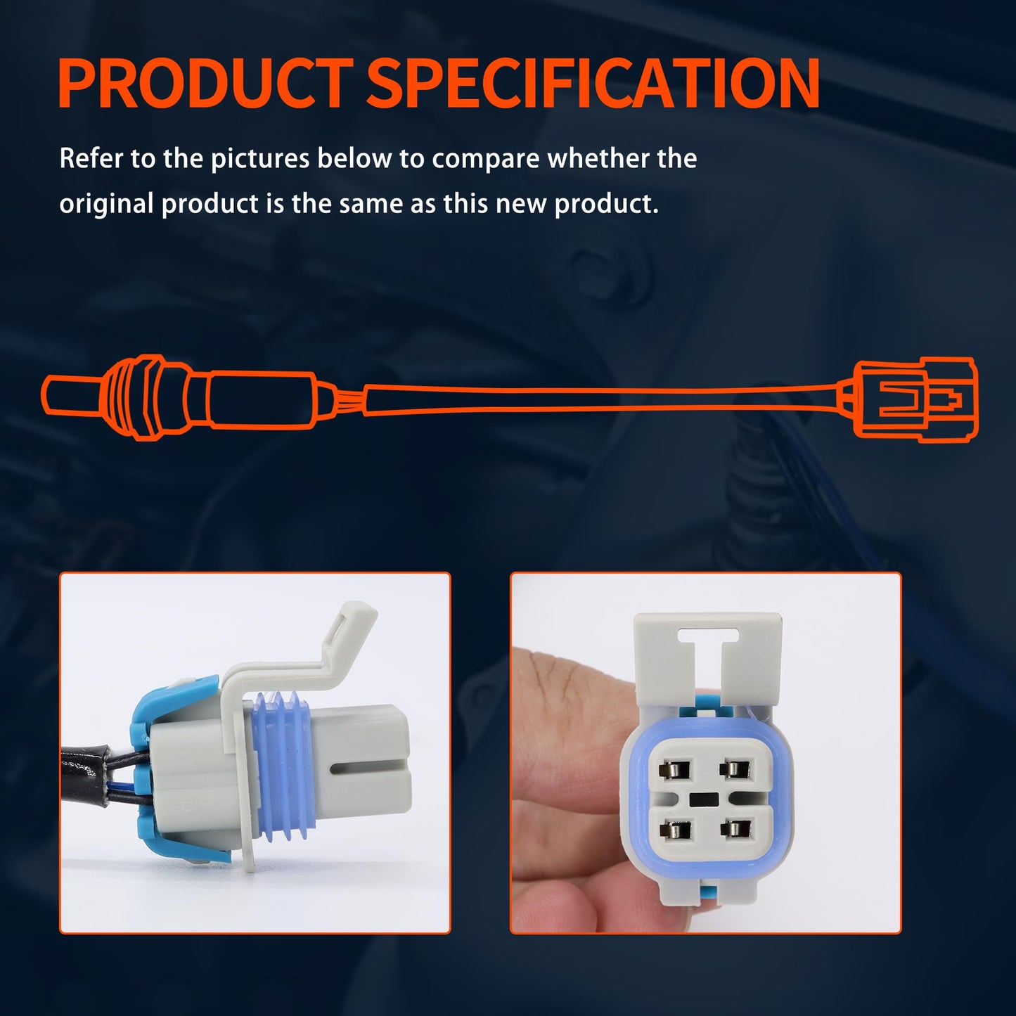 HiSport Oxygen O2 Sensor 12609457 234-4407 213-4229 Compatible with Cadillac Escalade & Chevrolet Avalanche Camaro Silverado Suburban Tahoe & GMC Sierra Yukon