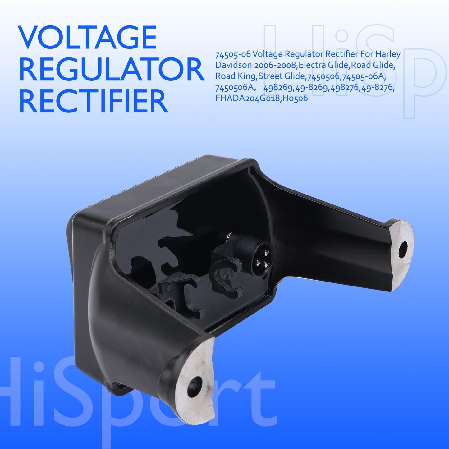 HiSport 7450506 Voltage Regulator Rectifier Compatible with Harley Davidson Electra Glide Classic EFI FLHTCI Ultra Classic Anniversary EFI FLHTCUI 2008 Street Glide FLHX Road King Classic FLHRC 2007