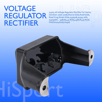 HiSport 7450506 Voltage Regulator Rectifier Compatible with Harley Davidson Electra Glide Classic EFI FLHTCI Ultra Classic Anniversary EFI FLHTCUI 2008 Street Glide FLHX Road King Classic FLHRC 2007